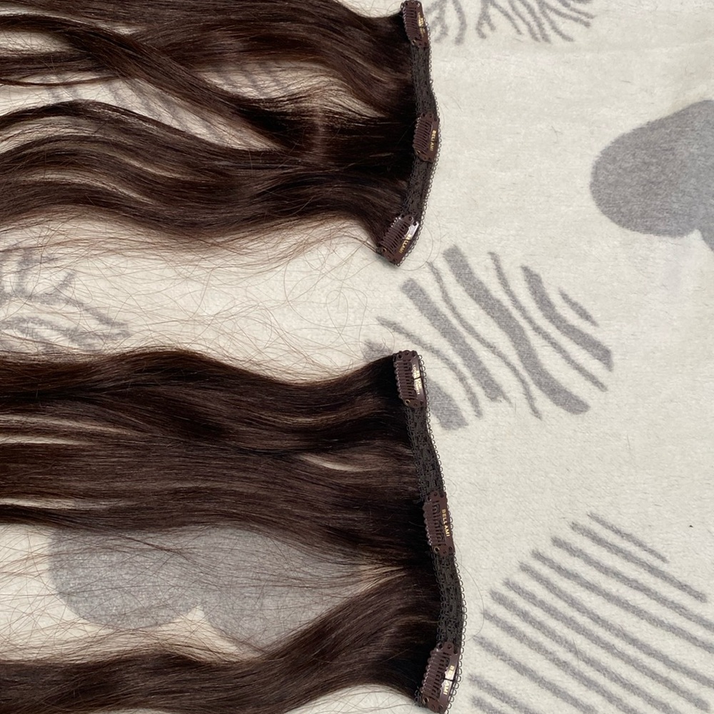 BellaMi Hair Extensions - Piccolina 120g 18” Color 2 (Chocolate Brown) - Picture 12 of 16